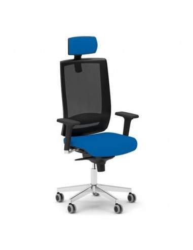 Sedia girevole Semidirezionale Unisit Ergonomica Schienale in rete blu KIPGN/F11 UNISIT - 1