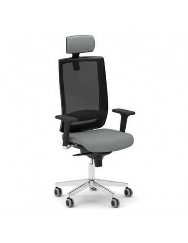 Sedia girevole Semidirezionale Unisit Ergonomica Schienale in rete grigio KIPGN/KG UNISIT - 1