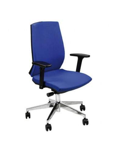 Sedia operativa girevole Unisit Larissa LR1S - rivestimento Eco blu - LR1S/EB UNISIT - 1