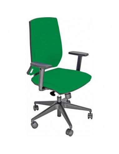 Sedia operativa girevole Unisit Larissa LR1S - rivestimento Eco verde - LR1S/EV UNISIT - 1