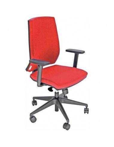 Sedia operativa girevole Unisit Larissa LR1SE - rivestimento Eco rosso - LR1SE/ER UNISIT - 1