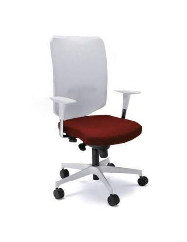 Seduta Semidirezionale Ergonomica Unisit Schienale in rete con supporto lombare rosso - NWB/IR UNISIT - 1