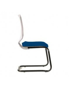 Sedia interlocutore Semidirezionale Ergonomica Unisit Schienale in rete blu - NWBS/F11 UNISIT - 1