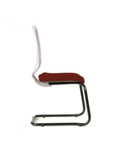 Sedia interlocutore Semidirezionale Ergonomica Unisit Schienale in rete bordeaux - NWBS/ID UNISIT - 1