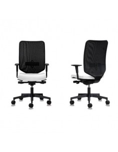 Seduta Semidirezionale Ergonomica Unisit Schienale in rete con supporto lombare bianco - NWN/PQ UNISIT - 1