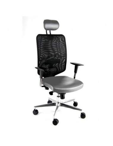 Seduta Semidirezionale Ergonomica Unisit Schienale in rete con supporto lombare grigio scuro - NWNAP/F14 UNISIT - 1