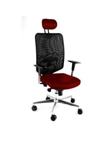 Seduta Semidirezionale Ergonomica Unisit Schienale in rete con supporto lombare rosso - NWNAP/IR UNISIT - 1