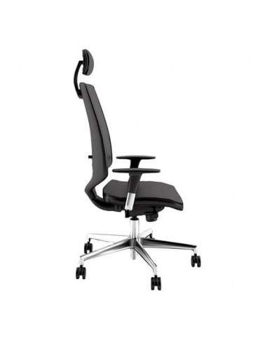 Seduta Semidirezionale Ergonomica Unisit Schienale in rete con supporto lombare nero - NWNAP/KN UNISIT - 1