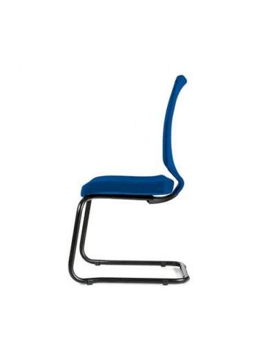 Sedia interlocutore Semidirezionale Ergonomica Unisit Schienale in rete blu - NWNS/F11 UNISIT - 1