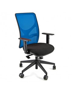 Sedia operativa girevole Unisit Pentagon Schienale in rete blu PENA/F11 UNISIT - 1