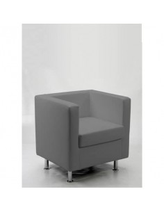 Divanetto 1 posto Collettività Unisit Schienale fisso grigio PR1/KG UNISIT - 1