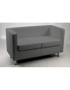 Divanetto 2 posto Collettività Unisit Schienale fisso grigio PR2/KG UNISIT - 1