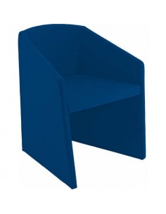 Sedia interlocutore Collettività Unisit Schienale fisso blu SG1/F11 UNISIT - 1