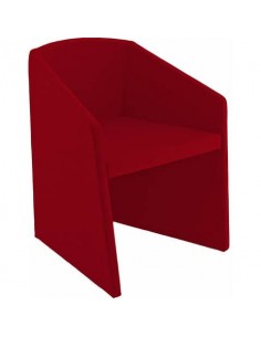 Sedia interlocutore Collettività Unisit Schienale fisso rosso SG1/IR UNISIT - 1