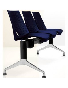 Panca 3 posti Collettività Unisit Schienale fisso blu SK3P/BL UNISIT - 1