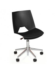 Sedia girevole Collettività Unisit Schienale fisso nero SKG/NE UNISIT - 1