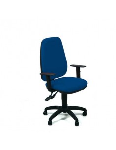 Sedia operativa girevole Unisit Teti TETE Eco Smart - rivestimento fili di luce blu - con braccioli - TETE/F11 UNISIT - 1