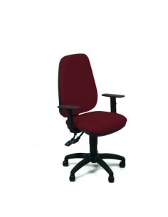 Sedia operativa girevole Unisit Teti TETE Eco Smart - rivestimento ignifugo bordeaux - con braccioli - TETE/ID UNISIT - 1