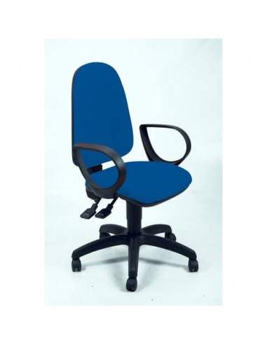 Sedia operativa girevole Unisit Team TMSY Eco smart - schiuma sagomata - rivestimento fili di luce blu - TMSY/F11 UNISIT - 1