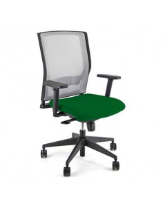 Sedia operativa girevole Unisit X Ray X2 schienale in rete grigio - rivestimento Eco verde - X2/EV UNISIT - 1