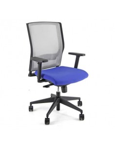 Sedia operativa girevole Unisit X Ray X2 schienale in rete grigio - rivestimento fili di luce blu - X2/F11 UNISIT - 1