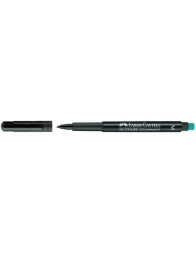 Marcatore permanente Faber-Castell Multimark 1525 M 1 mm nero 152599 Faber Castell - 1