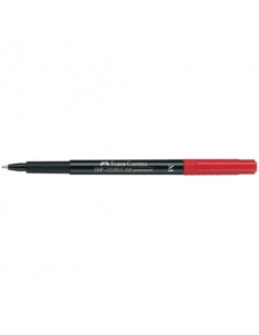 Marcatore permanente Faber-Castell Multimark 1525 M 1 mm rosso 152521 Faber Castell - 1