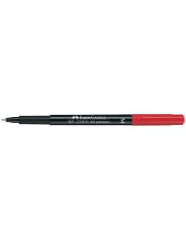 Marcatore permanente Faber-Castell Multimark 1525 M 1 mm rosso 152521 Faber Castell - 1