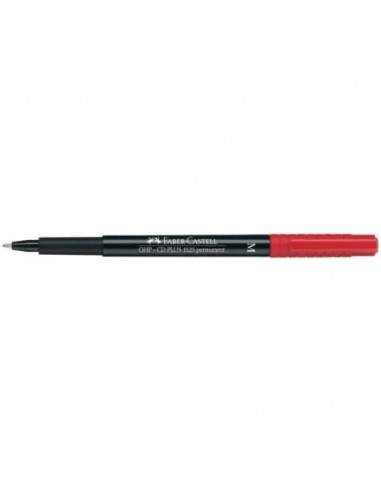 Marcatore permanente Faber-Castell Multimark 1525 M 1 mm rosso 152521 Faber Castell - 1