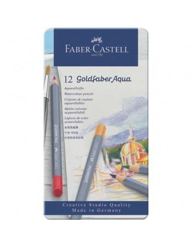 Matite acquarellabili Goldfaber Aqua Faber-Castell 12 colori Conf. 12 pezzi 114612 Faber Castell - 1