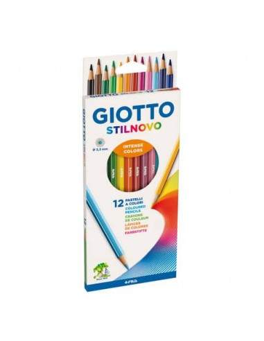 Matite colorate GIOTTO Stilnovo assortiti Astuccio da 12 - 25650000 Giotto - 1