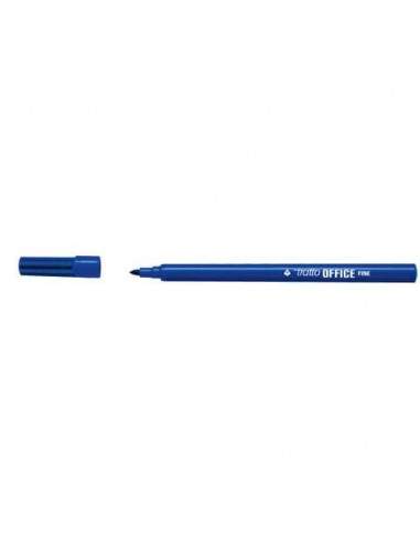 Marcatori punta in fibra TRATTO Office punta conica 0,7 mm blu Conf. 12 pezzi - 730501 Tratto - 1