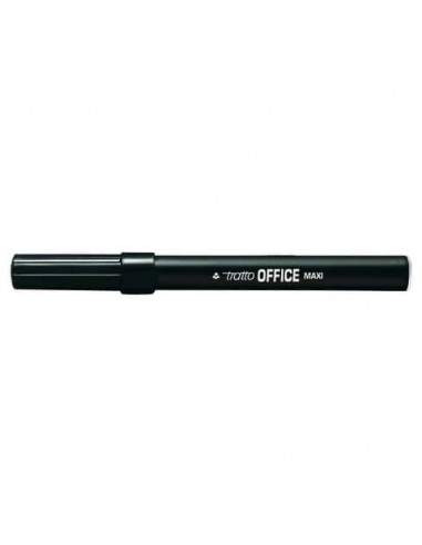 Marcatori punta in fibra TRATTO Office punta conica 2 mm nero Conf. 12 pezzi - 731603 Tratto - 1