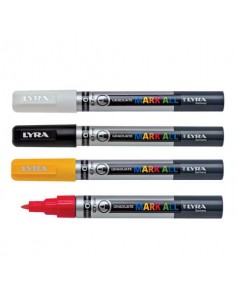 Marcatore a tempera LYRA Graduate Mark All punta tonda 0,7 mm bianco L6800001 Lyra - 1