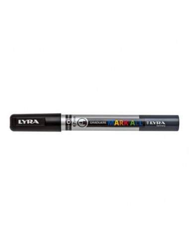 Marcatore a tempera LYRA Graduate Mark All punta tonda 0,7 mm nero L6800099 Lyra - 1