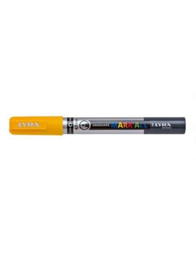 Marcatore a tempera LYRA Graduate Mark All punta tonda 0,7 mm giallo L6800007 Lyra - 1