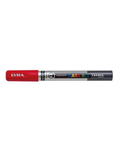 Marcatore a tempera LYRA Graduate Mark All punta tonda 1 mm rosso L6810018 Lyra - 1
