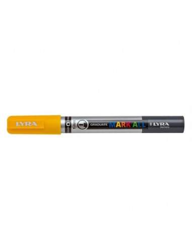 Marcatore a tempera LYRA Graduate Mark All punta tonda 1 mm giallo L6810007 Lyra - 1