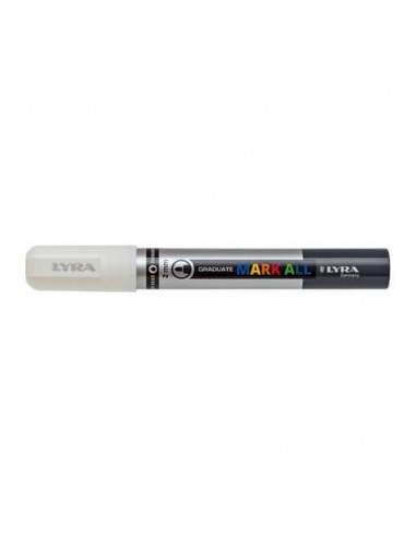 Marcatore a tempera LYRA Graduate Mark All punta tonda 2 mm bianco L6820001 Lyra - 1