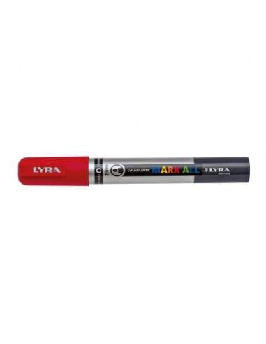 Marcatore a tempera LYRA Graduate Mark All punta tonda 2 mm rosso L6820018 Lyra - 1