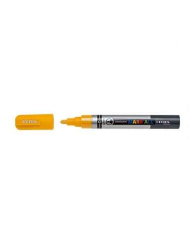 Marcatore a tempera LYRA Graduate Mark All punta tonda 2 mm giallo L6820007 Lyra - 1