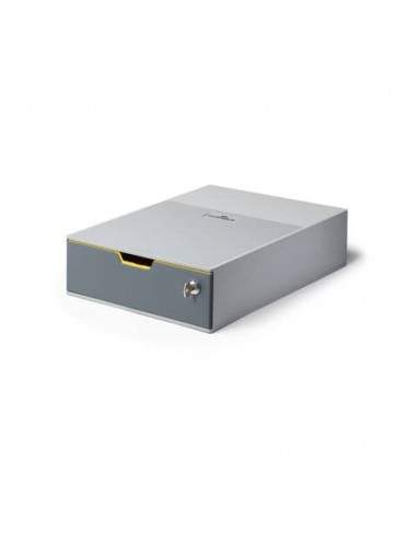 Cassettiera DURABLE Varicolor® Safe Cassetto singolo 28x35,6x9,5 cm profilo giallo - 760127 Durable - 1