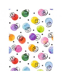 Carta da regalo Kartos Everyday 70x100 cm mod. Smile e Bolle Conf. 10 fogli - 18868200B10  - 1