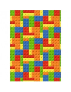 Carta da regalo Kartos Everyday 70x100 cm mod. Mattoncini Colorati Conf. 10 fogli - 18837200B10  - 1