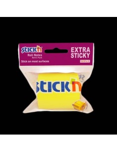 Ricarica nastro adesivo scrivibile Stick'n giallo fluo 50 mm x 10 m 21698 Hama - 1