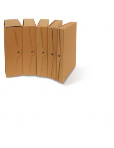 Scatola portaprogetti con bottone in cartone EURO-CART 35x25 cm dorso 8 cm FMC XCPECO08AV Euro-cart - 1