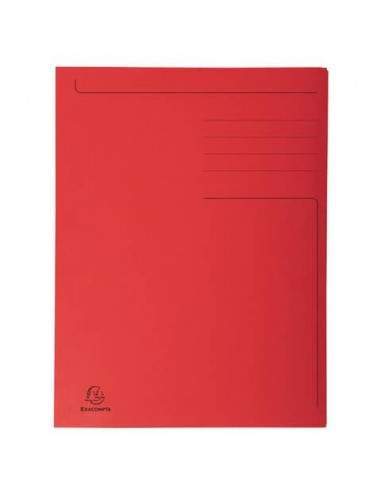 Cartelline a 3 lembi Forever® 24,5x35 cm rosso conf. 50 pezzi - 449003E Euro-cart - 1