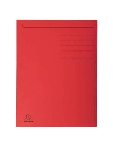 Cartelline a 3 lembi Forever® 24,5x35 cm rosso conf. 50 pezzi - 449003E Euro-cart - 1