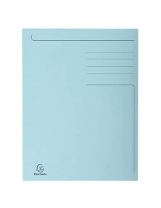 Cartelline a 3 lembi Forever® 24,5x35 cm azzurro conf. 50 pezzi - 449006E Euro-cart - 1