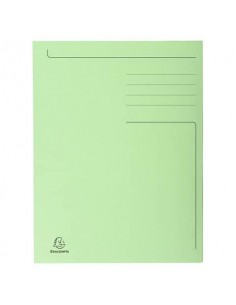 Cartelline a 3 lembi Forever® 24,5x35 cm verde conf. 50 pezzi - 449013E Euro-cart - 1